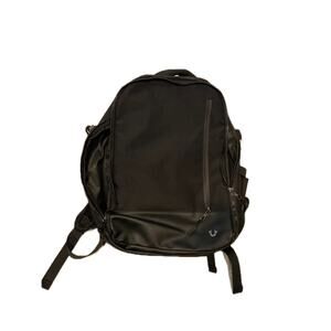 True Religion World Tour Black Poly Canvas Backpack